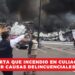 FGE descarta que incendio en Culiacán sea por causas delincuenciales