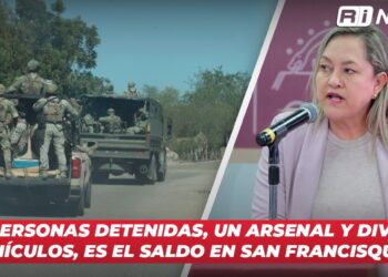 Tres personas detenidas, un arsenal y diversos vehículos, es el saldo en San Francisquito