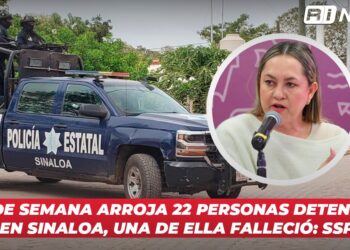 Fin de semana arroja 22 personas detenidas en Sinaloa, una de ella falleció: SSP
