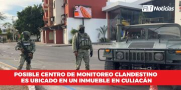 Posible centro de monitoreo clandestino es ubicado en un inmueble en Culiacán