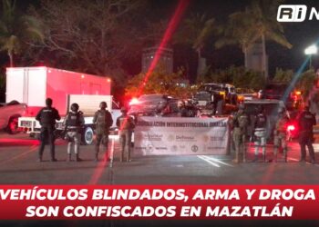 Vehículos blindados, arma y droga son confiscados en Mazatlán