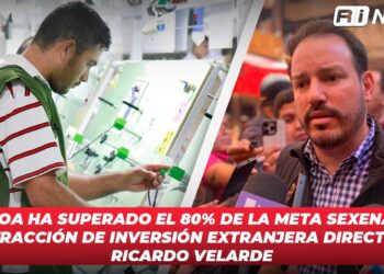Sinaloa ha superado el 80% de la meta sexenal en atracción de inversión extranjera directa: Ricardo Velarde