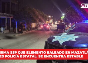 Confirma Seguridad Pública que el hombre baleado en Mazatlán es policía estatal: Se encuentra estable