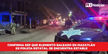 Confirma Seguridad Pública que el hombre baleado en Mazatlán es policía estatal: Se encuentra estable