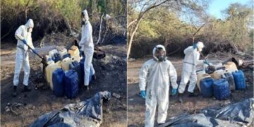 Aseguran precursores químicos y arsenal en operativos en Cosalá y Culiacán