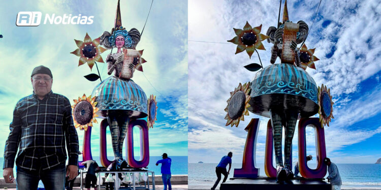 Escultura “100 años de Letras” rinde homenaje al Centenario de los Juegos Florales