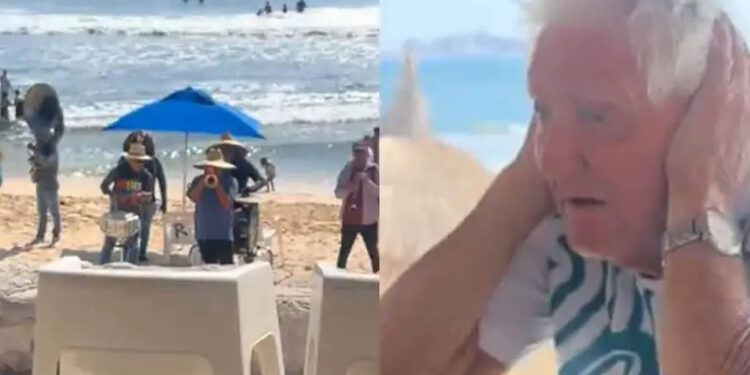 VIDEO | “Toca más fuerte”: Turista extranjero se molesta por ‘ruido’ de banda en Mazatlán