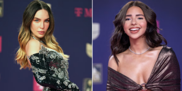 Belinda reacciona a supuesto desaire de Ángela Aguilar en Premios Lo Nuestro; huye envuelta en una cobija