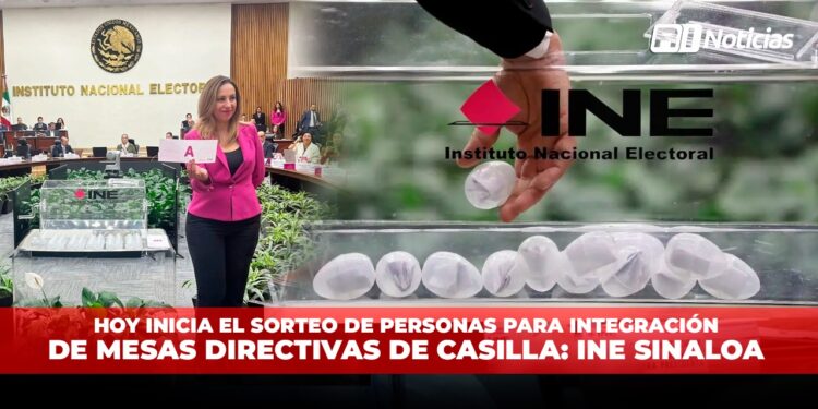 Hoy inicia el sorteo de personas para la integración de Mesas Directivas de Casilla: INE Sinaloa