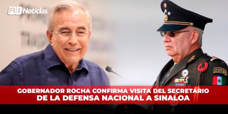 Gobernador Rocha confirma visita del Secretario de la Defensa Nacional a Sinaloa