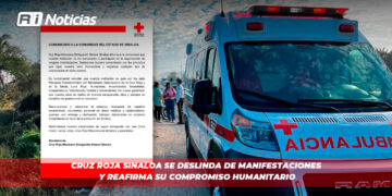 Cruz Roja Sinaloa se deslinda de manifestaciones y reafirma su compromiso humanitario