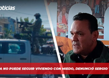 Sinaloa no puede seguir viviendo con miedo, denunció Sergio Torres.