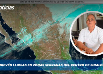 Prevén lluvias en zonas serranas del centro de Sinaloa