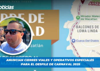 Anuncian cierres viales y operativos especiales para el desfile de Carnaval 2025