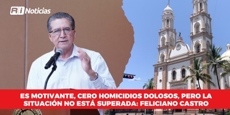 Es motivante, cero homicidios dolosos, pero la situación no está superada: Feliciano Castro
