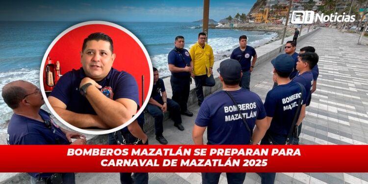 Bomberos Mazatlán se preparan para Carnaval de Mazatlán 2025