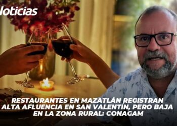 Restaurantes en Mazatlán registran alta afluencia en San Valentín, pero baja en la zona rural: CONAGAM