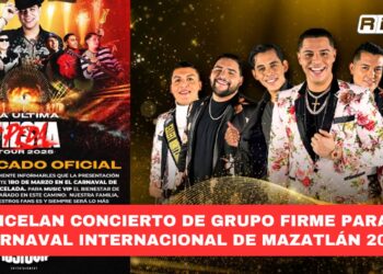 Cancelan concierto de Grupo Firme para el Carnaval Internacional de Mazatlán 2025