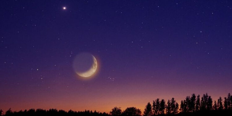 Cuál es la “estrella” brillante que aparece junto a la luna y será visible durante todo febrero