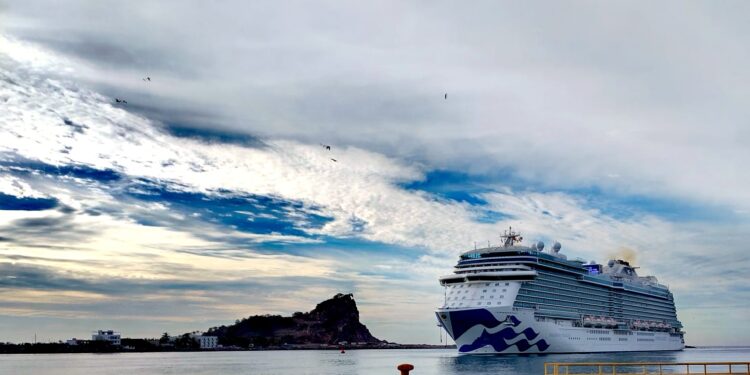 Llega a Mazatlán el primer crucero de marzo: Discovery Princess