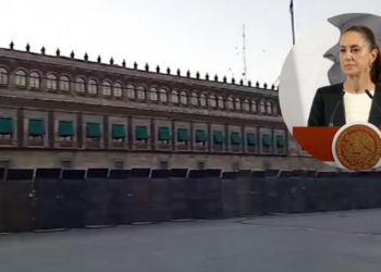“Es medida preventiva”: Sheinbaum sobre vallas en Palacio Nacional previo al 8M