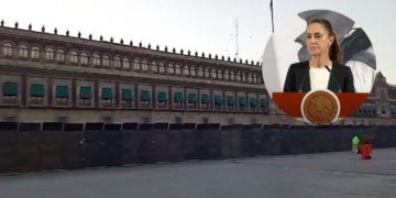 “Es medida preventiva”: Sheinbaum sobre vallas en Palacio Nacional previo al 8M