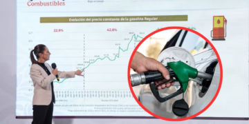 Sheinbaum pide reportar a las gasolineras que den el litro de combustible a más de 24 pesos