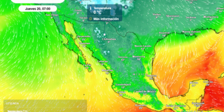 Frente frío 36 originará lluvias, vientos y descenso de temperaturas en el país