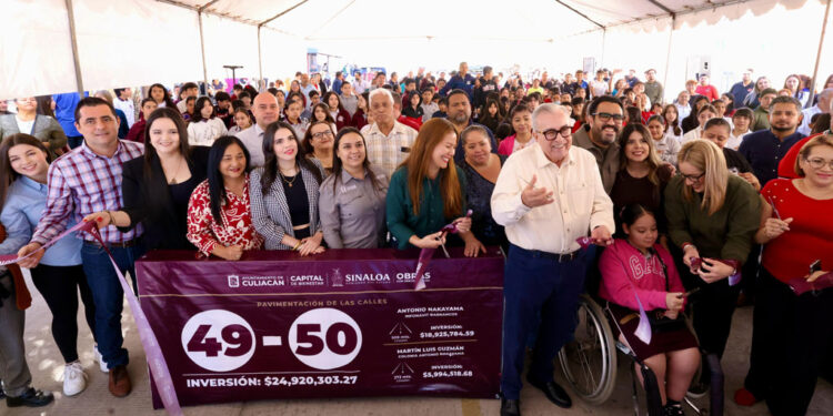 “Mejoramos condiciones de movilidad para alumnos y ciudadanos”: Gobernador Rocha, al entregar calles en Barrancos