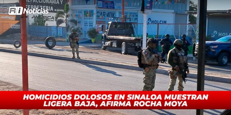 Homicidios dolosos en Sinaloa muestran ligera baja, afirma Rocha Moya