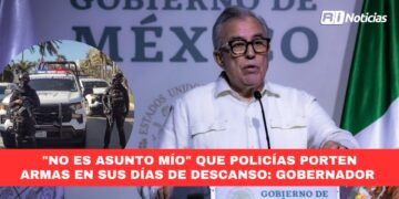 “No es asunto mío” que policías porten armas en sus días de descanso: Gobernador