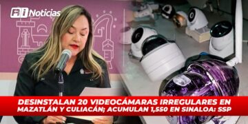 Desinstalan 20 Videocámaras Irregulares en Mazatlán y Culiacán; Acumulan 1,550 en Sinaloa: SSP