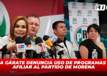 Paola Gárate denuncia uso de programas para afiliar al partido de MORENA