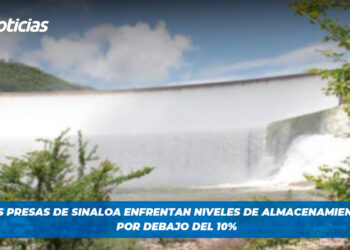 Las presas de Sinaloa enfrentan niveles de almacenamiento por debajo del 10%