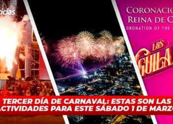 Tercer día de Carnaval: Estas son las actividades para este sábado 1 de marzo