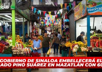 Gobierno de Sinaloa embellecerá el mercado Pino Suárez en Mazatlán con 60 mdp
