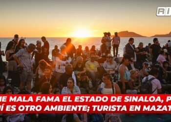 Tiene mala fama el Estado de Sinaloa, pero aquí es otro ambiente; turista en Mazatlán