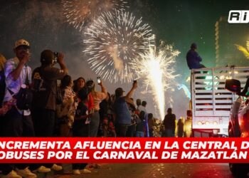 Incrementa afluencia en la Central de Autobuses por el Carnaval de Mazatlán 2025