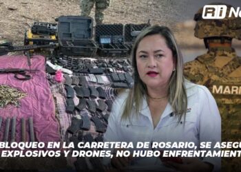 Tras el bloqueo en la carretera de Rosario, se aseguraron armas, explosivos y drones, no hubo enfrentamientos: SSP