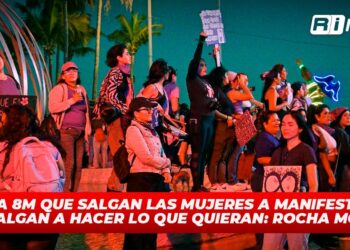 El día 8M que salgan las mujeres a manifestarse y salgan a hacer lo que quieran: Rocha Moya