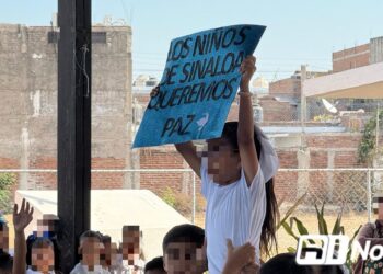 “Los niños de Sinaloa queremos paz”: alumnos de primaria piden NO más violencia en el Estado