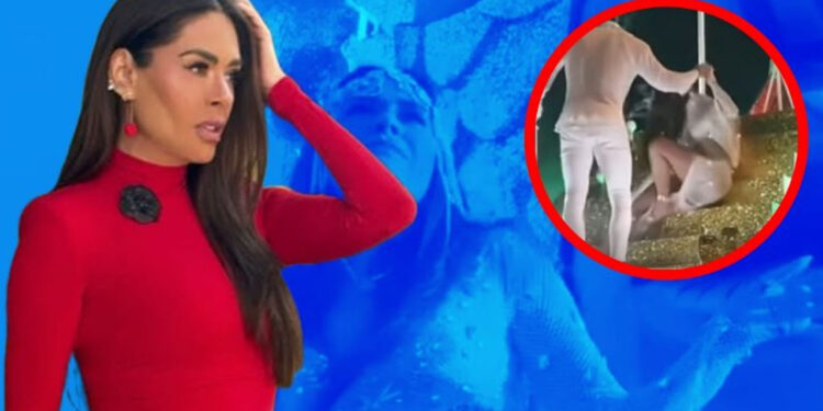 Galilea Montijo se ríe de su caída en el Carnaval de Mazatlán y celebra a su “Lord”, Isaac Moreno, por salvarla: “Me duele”