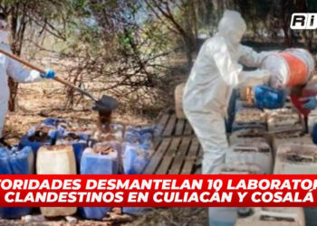 Autoridades desmantelan 10 laboratorios clandestinos en Culiacán y Cosalá