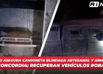 Ejército asegura camioneta blindada artesanal y armamento en Concordia; recuperan vehículos robados