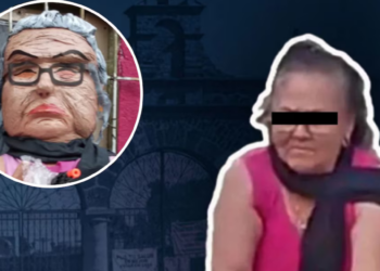 Crean piñata de Carlota “N”, adulta mayor que asesinó a dos hombres en Chalco; causa indignación en redes