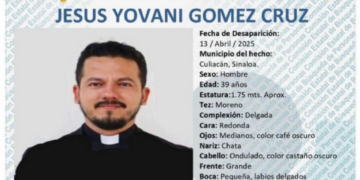 Localizan con vida al sacerdote Jesús Yovani Gómez Cruz en Culiacán