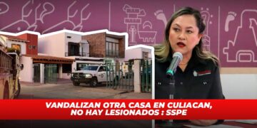 Vandalizan otra casa en Culiacán, no hay lesionados: SSPE