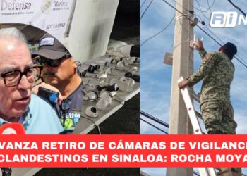 Avanza retiro de cámaras de vigilancia clandestinos en Sinaloa: Rocha Moya