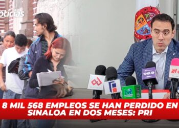 8 mil 568 empleos se han perdido en Sinaloa en dos meses: PRI