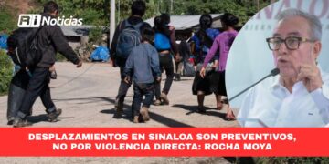 Desplazamientos en Sinaloa son preventivos, no por violencia directa: Rocha Moya